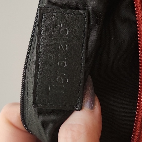 Tignanello Pebbled Leather Shoulder Bag Red NWOT - Picture 11 of 13